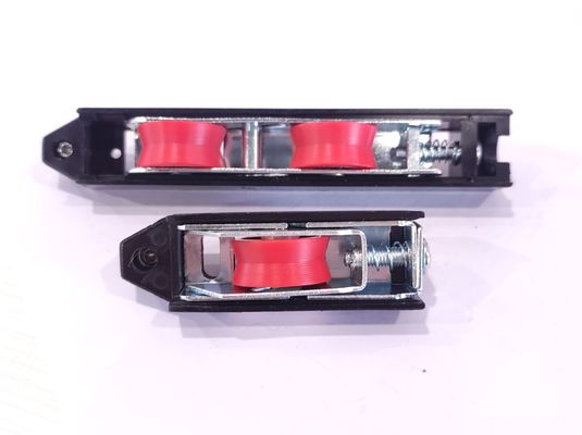 Schwarze Schiebetürrollen V-Rohr Aluminium-Schiebetürrollen