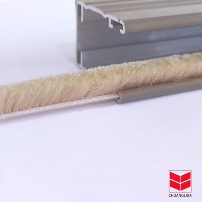 CLJ Aluminiumlegierung Türrahmen Seitengewetter Stripping Bürste für Wohnung Stapel Höhe 3-25mm Breite 3-50mm