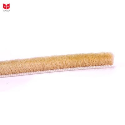 CLJ Aluminiumlegierung Türrahmen Seitengewetter Stripping Bürste für Wohnung Stapel Höhe 3-25mm Breite 3-50mm