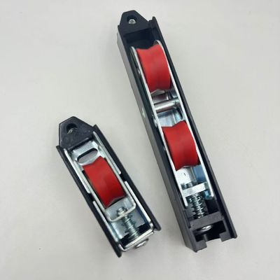 Schwarze Schiebetürrollen V-Rohr Aluminium-Schiebetürrollen