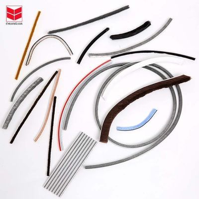 Wohnung CLJ Haarbürste Wetter Stripping für Fenster unter Tür Jamb Outdoor Automotive Siegel Streifen Schwarz