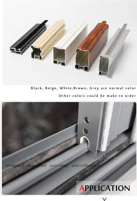 Auminium Tür und Fenster Silikon Basis ohne Vergießen Aluminium Schiebetür Fenster Wetter Streifen Bürsteißel für 50000 Meter