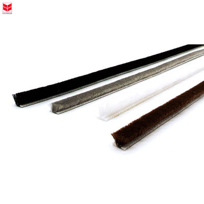 CLJ Schwarzer Wetterstreifen Mohair Streifen für Staubdichte Insektdichte Schalldichte Funktion 3-25mm Stapelhöhe und 3-50mm Breite