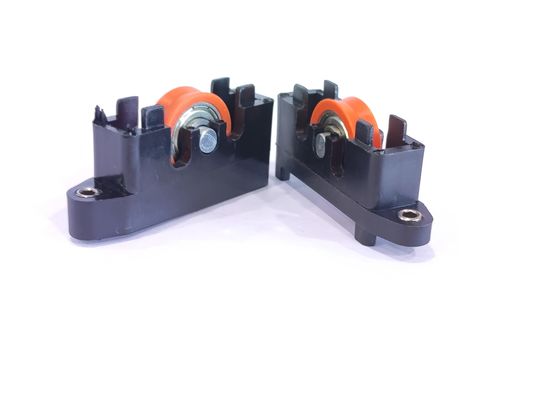 30 mm V-Groove-Nylon-Kutsche Schieberad aus Aluminium mit eiserner Halterung
