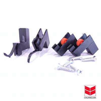 Custom L-Form Aluminium Schiebetür Glas Boden Roller Nylon Einzelrad für kommerzielle