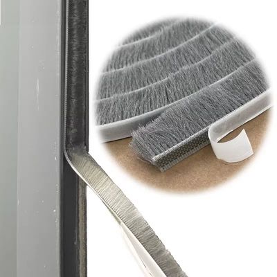 100% PP selbstklebender Pfahl Wetterstreifen für Aluminiumfenster Langlebig und einfach zu installieren in schwarz/grau/braun/weiß/anderes