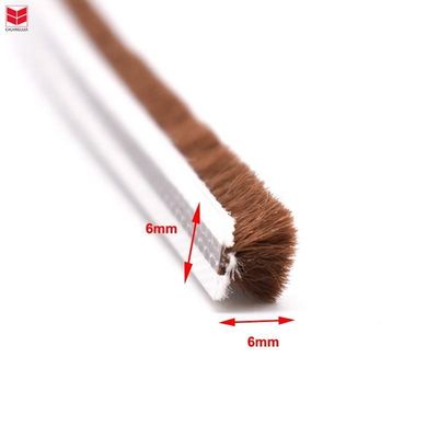 Silikonstapel Wetterstreifen für Fenster und Türen aus Aluminium 3-25 mm Stapelhöhe / 3-50 mm Breite Schwarz/Grau/Braun/Weiß/OTH