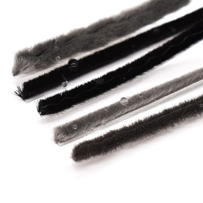 Moderne Woll-Pile-Wetterstreifen mit Flossen für Hotel-Renovierungen