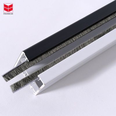 ISO9001 2008 Zertifizierte braune Bürstendichtung Türfensterdichtungsstreifen in schwarz/grau/braun/weiß/anderen Farben für die Leistung