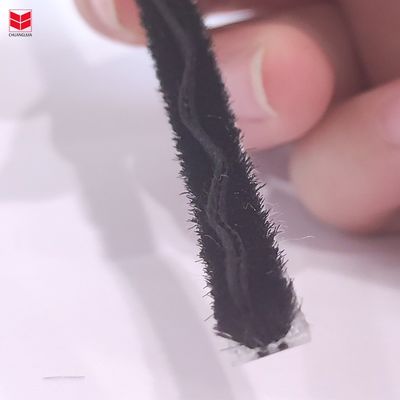 7*8 3p2l Wollstapel Wetterstreifen mit Kunststoffflosse für Tür- und Fensterdichtung Schwarz/Grau/Braun/Weiß/Anderes Langlebig 100% PP