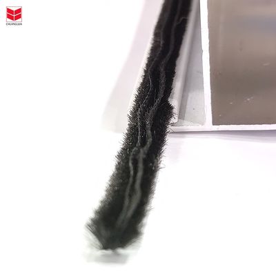 7*8 3p2l Wollstapel Wetterstreifen mit Kunststoffflosse für Tür- und Fensterdichtung Schwarz/Grau/Braun/Weiß/Anderes Langlebig 100% PP