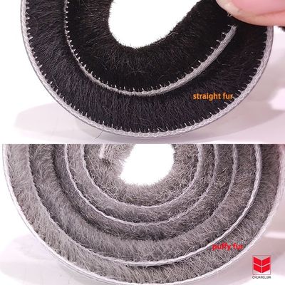 048*500 3p Grau Schwarz Fenster und Tür Silizium wasserdicht Stapel Kunststoff Wetterstreifen Modernes Design ISO9001 2008 Zertifiziert