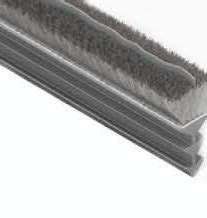 Aluminiumlegierung Streifen Bürste Wetter Stripping Apposite Tür Siegel Streifen für Schiebetüren Stapel Höhe 3-25mm / Breite 3-50mm