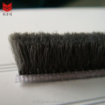 100% PP 3p Grau Schwarz Fenster und Tür Silizium wasserdicht Stapel Plastik Wetterstreifen 3-50mm Breite 3-25mm Stapelhöhe