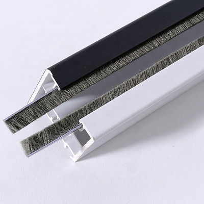 100% PP 3p Grau Schwarz Fenster und Tür Silizium wasserdicht Stapel Plastik Wetterstreifen 3-50mm Breite 3-25mm Stapelhöhe