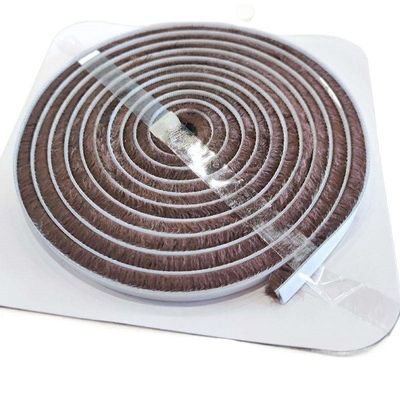 Wasserdicht Winddicht Wollstapel Versiegelungsteppich Gerade Stapel Aluminiumprofil Bürste für Tür- und Fensterwetterschutz