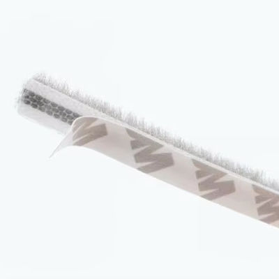 CLJ Aluminium Türen Fenster Wolle Pile Bürste Wetterstreifen mit Flossen Staubschutz Schwarz/Grau/Braun/Weiß/ANDER 100% PP